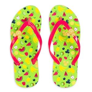 NWT: Disney parks summer collection flip flops!
